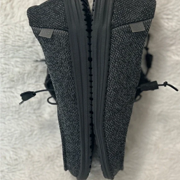 NWOB Hey Dude Wendy Sox Sz: 10 Black/Grey - Picture 8 of 9